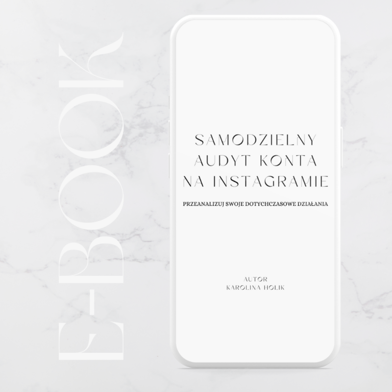 E-BOOK "SAMODZIELNY AUDYT KONTA NA INSTAGRAMIE"